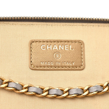 Chanel Lambskin Quilted Small Pearl Crush Vanity Case With Chain Grey 6 of 11