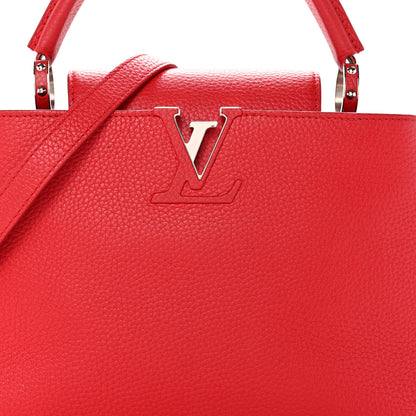 Louis Vuitton Taurillon Capucines PM Rubis 7 of 12