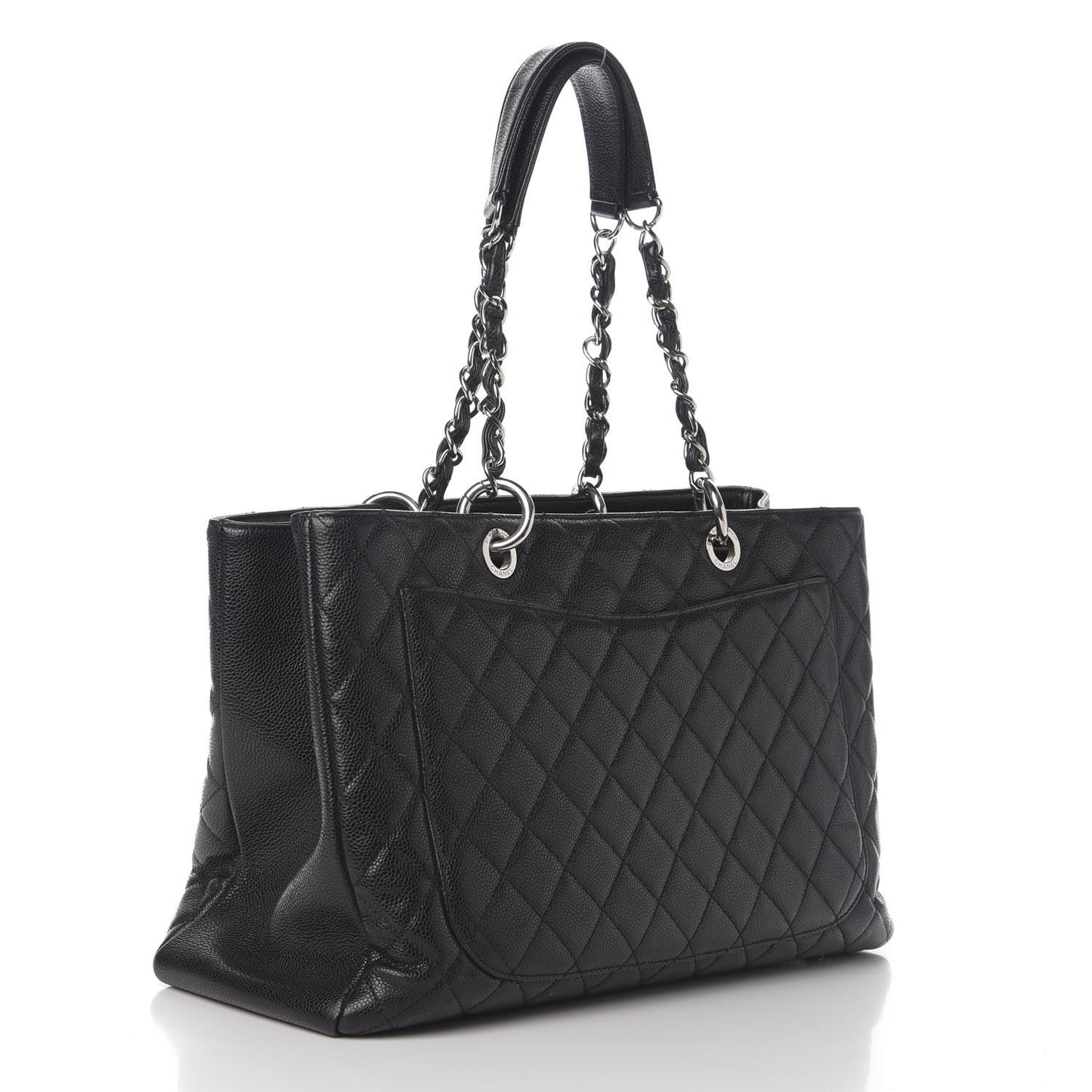 Caviar Quilted XL Grand Shopping Tote GST Black
