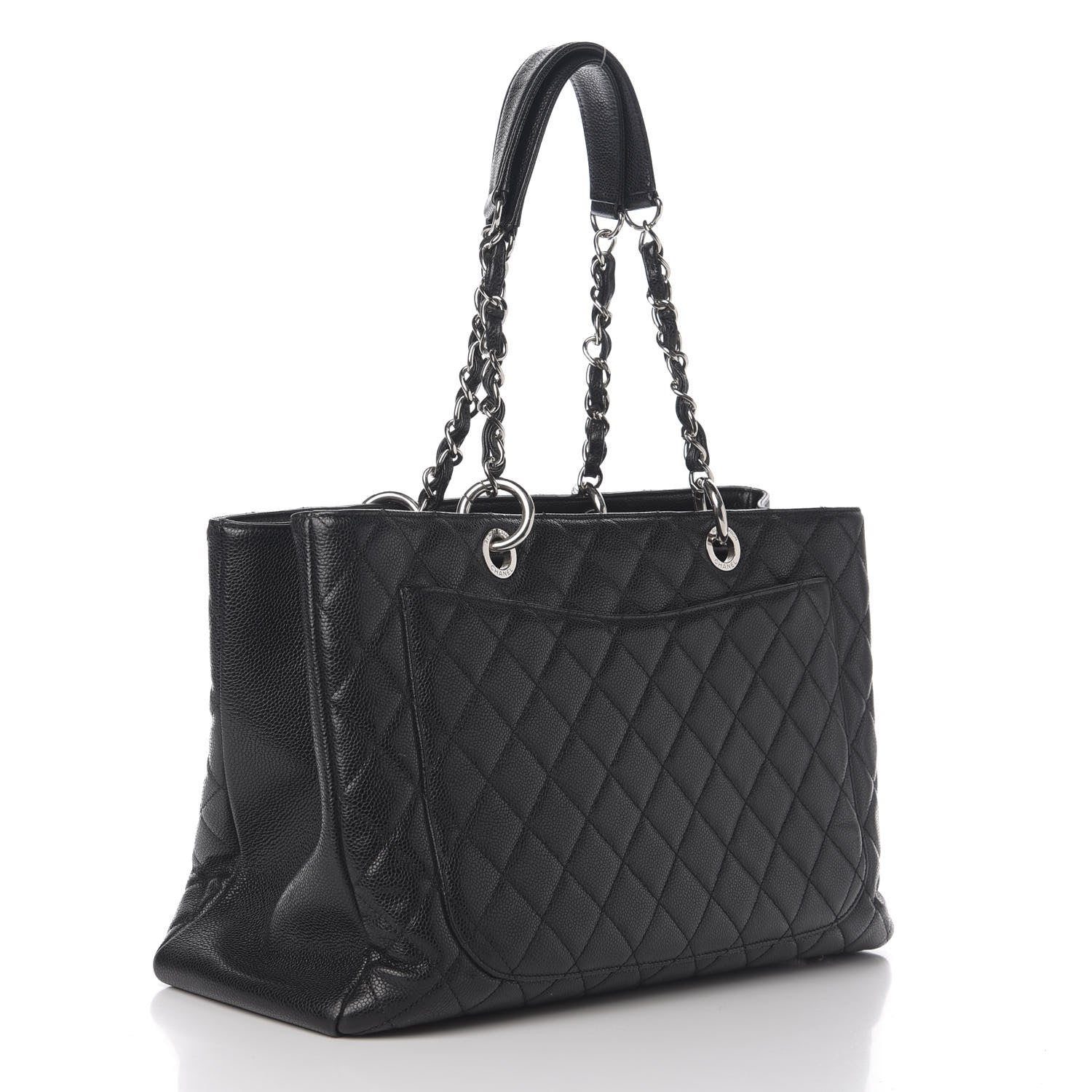 Chanel Caviar Quilted XL Grand Shopping Tote GST Black 3 of 20