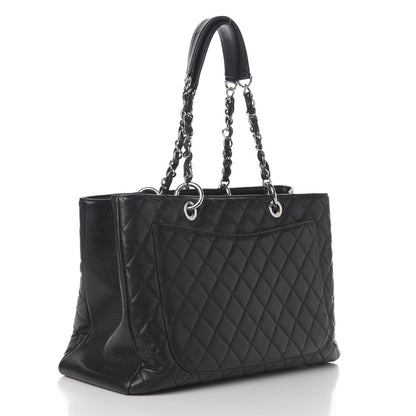 Chanel Caviar Quilted XL Grand Shopping Tote GST Black 3 of 20