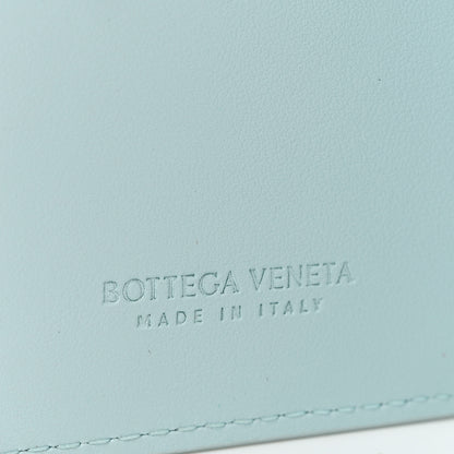 Bottega Veneta Nappa Intrecciato Bifold Zip Wallet Teal Washed 6 of 6