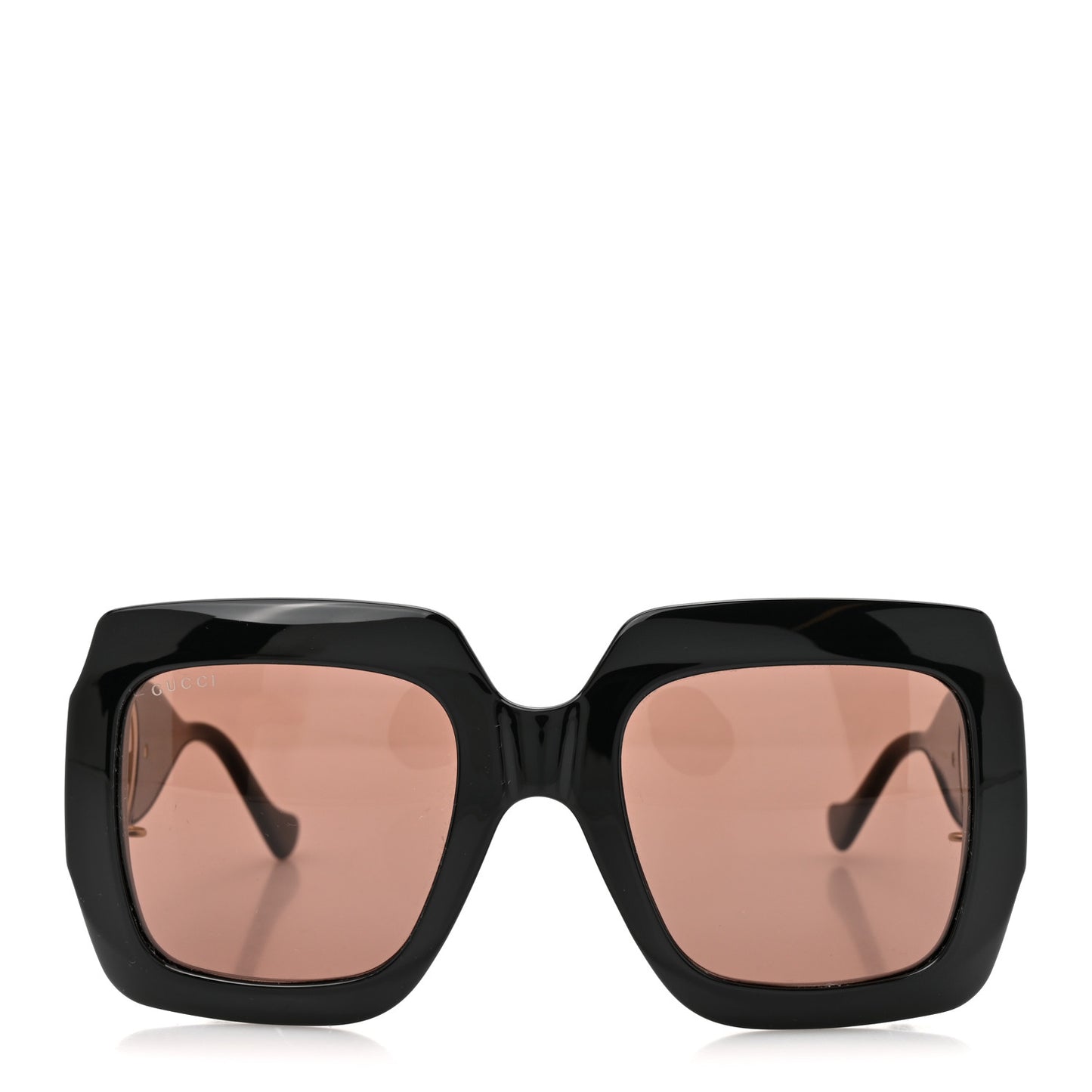 Acetate Square Frame Chain Sunglasses GG1022S Black