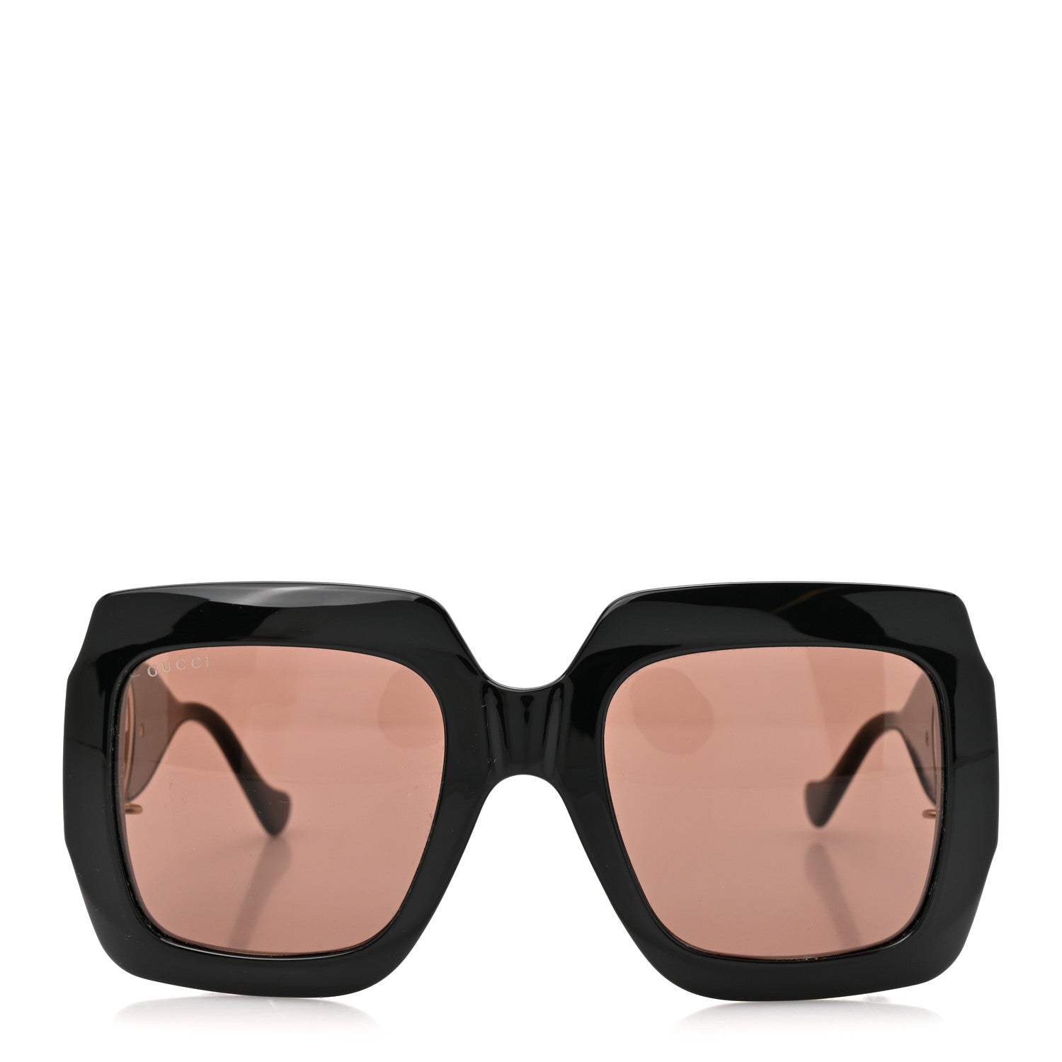 Gucci Acetate Square Frame Chain Sunglasses GG1022S Black 2 of 8