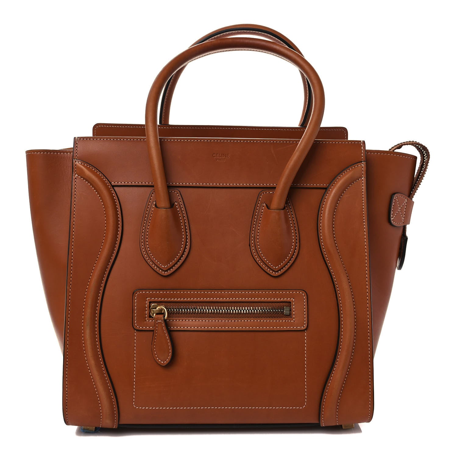 Celine Natural Calfskin Micro Luggage Tan 1 of 11