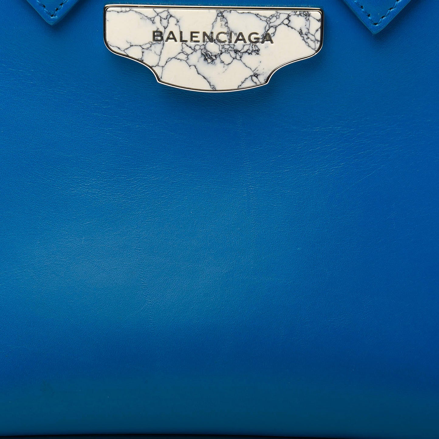 Smooth Calfskin Acrochord Mini All Afternoon Tote Outremer Bleu Lazuli