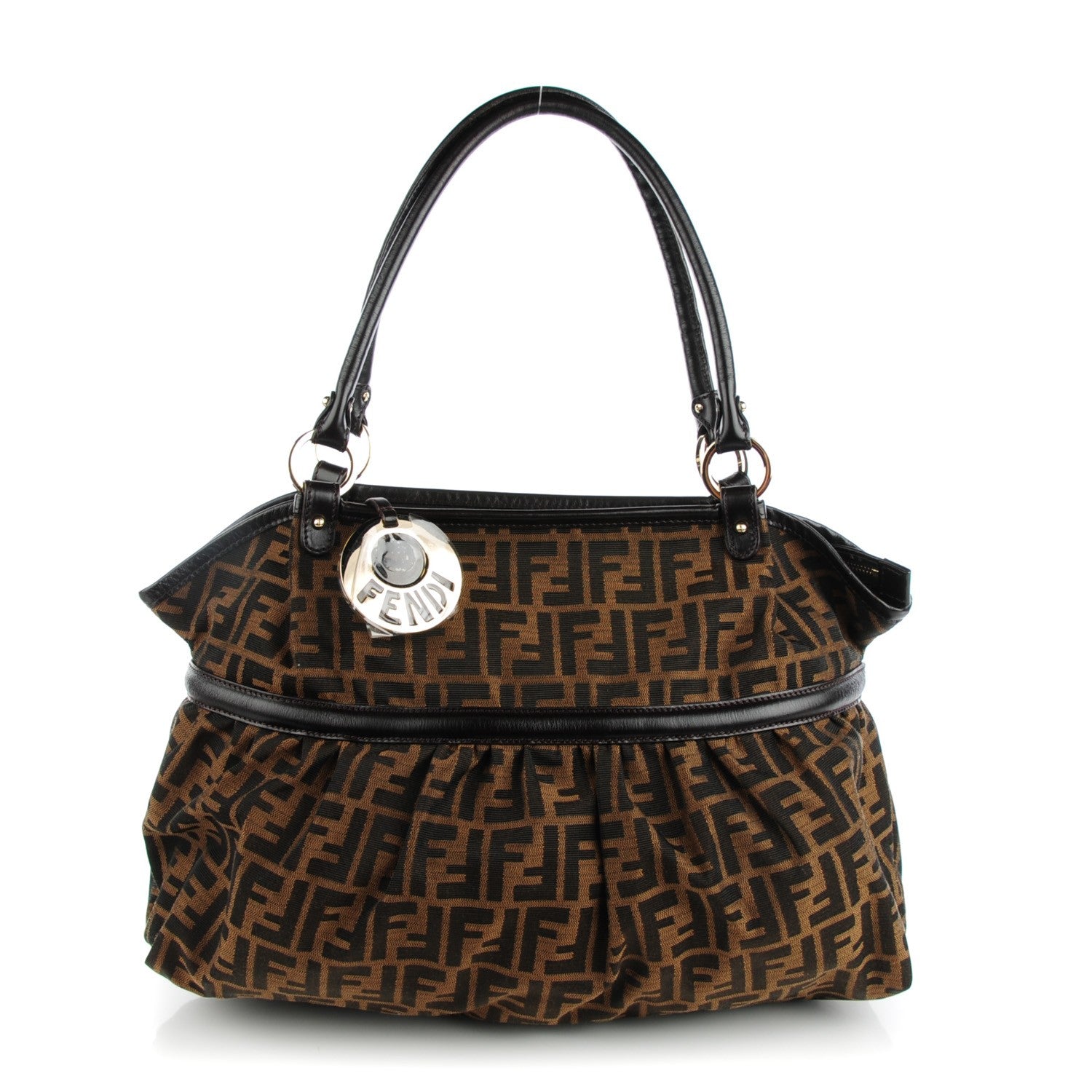 Fendi Zucca Large Chef Shopper Tote Tobacco 1 of 8