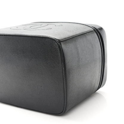 Chanel Caviar CC Vanity Train Case Black 10 of 12