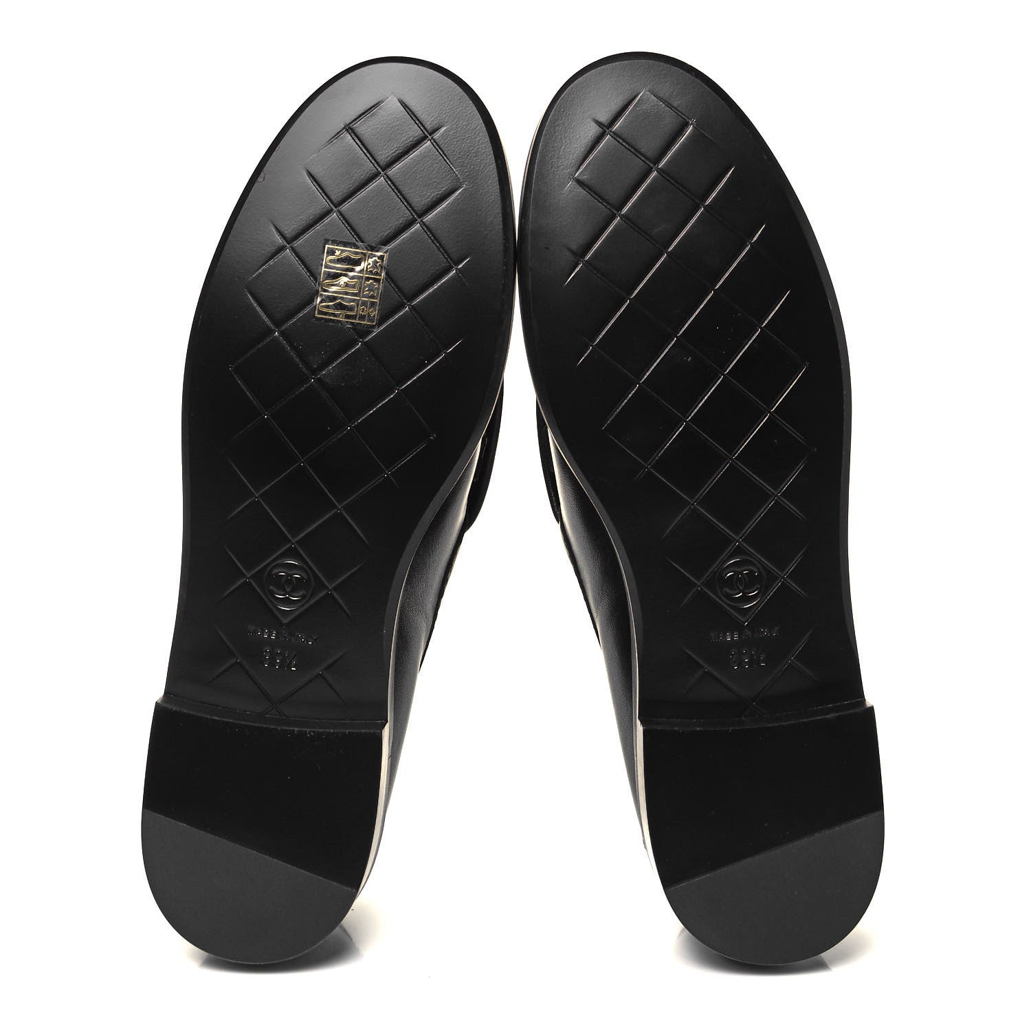 Chanel Lambskin Quilted CC Turnlock Loafers 39.5 Black 5 of 7