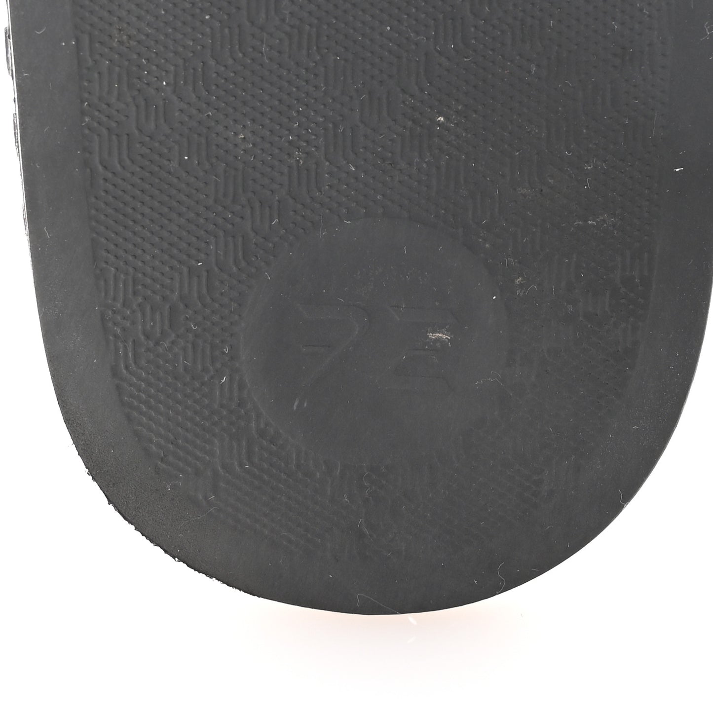 Rubber GG Monogram Perforated Womens Slide Sandals 35 Black
