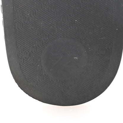 Gucci Rubber GG Monogram Perforated Womens Slide Sandals 35 Black 8 of 8