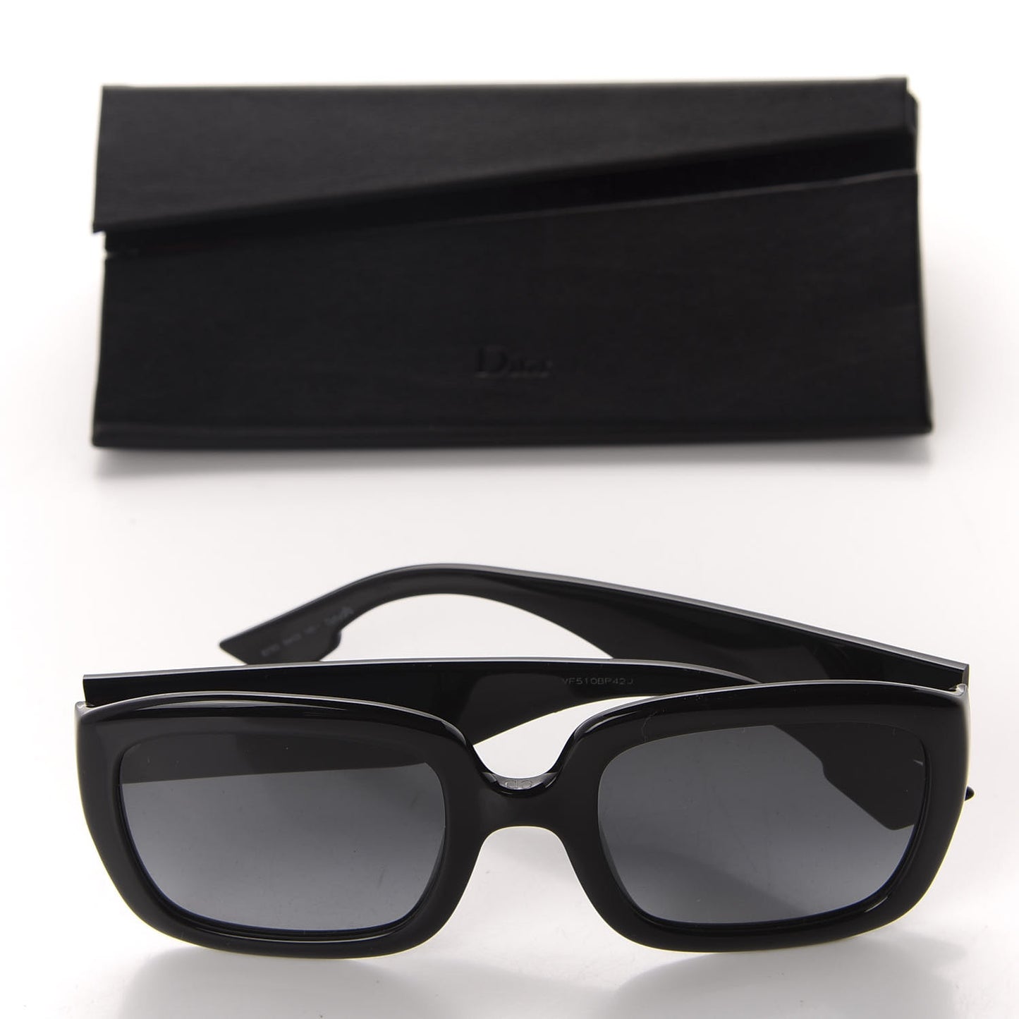 CHRISTIAN Acetate D Dior Sunglasses Black