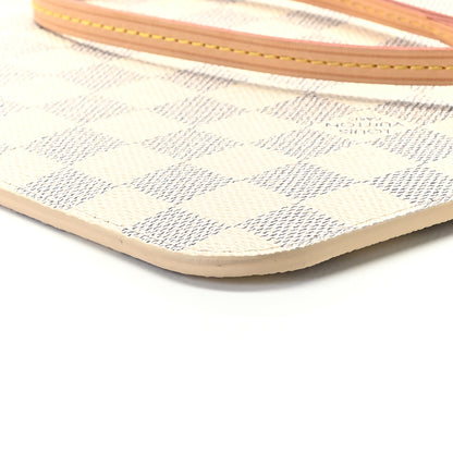 Louis Vuitton Damier Azur Neverfull MM GM Pochette Rose Ballerine 7 of 8