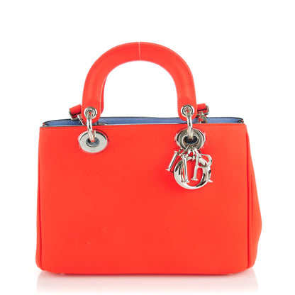 Christian Dior Calfskin Mini Diorissimo Tote Orange 1 of 8
