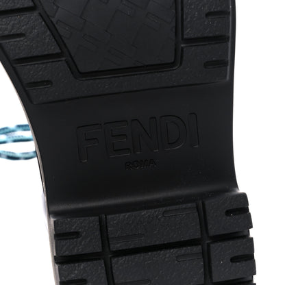 Fendi Nylon Baguette Domino 50mm Biker Boots 36 Eddie Black 6 of 10
