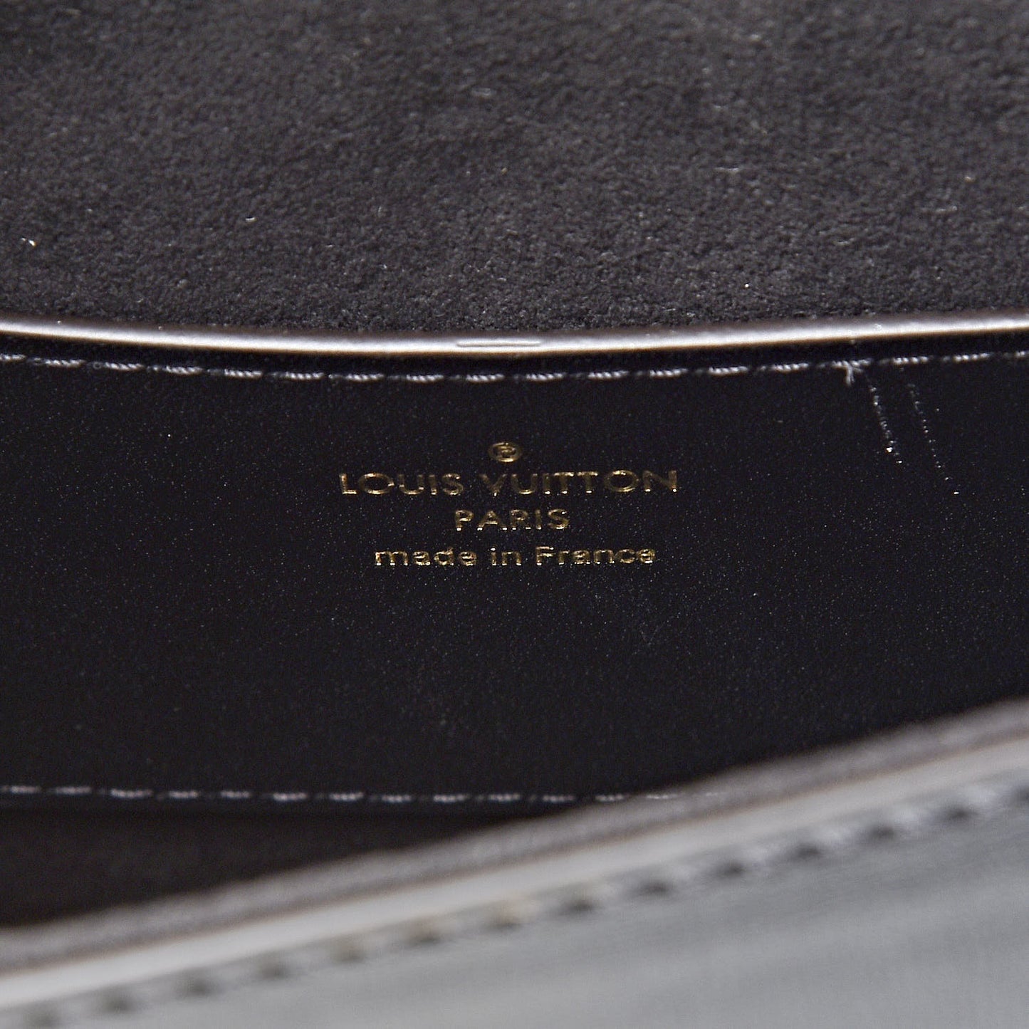 Veau Satin Monogram Twist Shoulder Bag MM Black