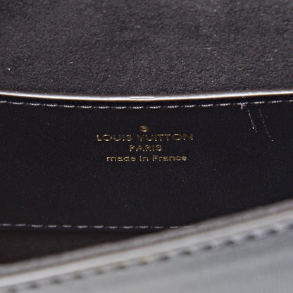Louis Vuitton Veau Satin Monogram Twist Shoulder Bag MM Black 6 of 12
