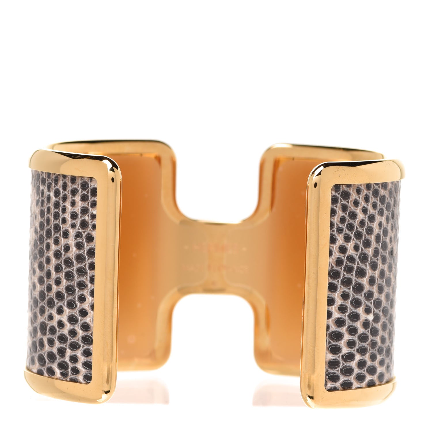 Hermes Lizard Olympe Cuff Bracelet Ombre 3 of 5