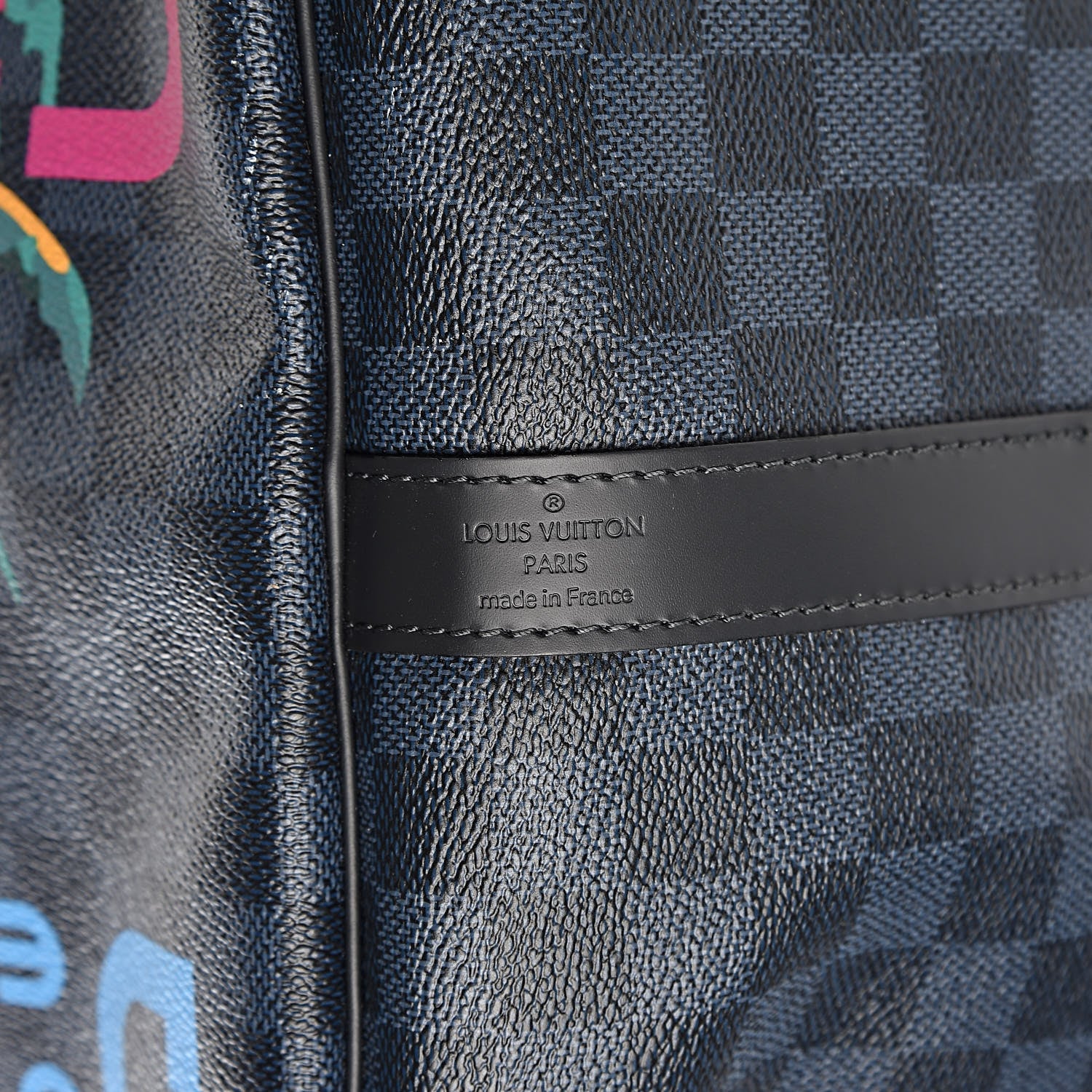 Louis Vuitton Damier Cobalt Jungle Keepall Bandouliere 55 6 of 15