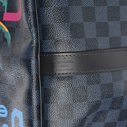 Louis Vuitton Damier Cobalt Jungle Keepall Bandouliere 55 6 of 15