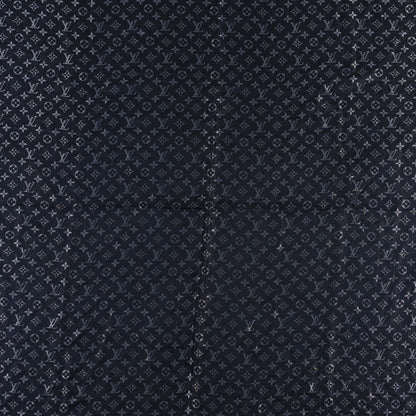 Louis Vuitton Silk Lurex Wool Monogram Shine Shawl Black 4 of 4