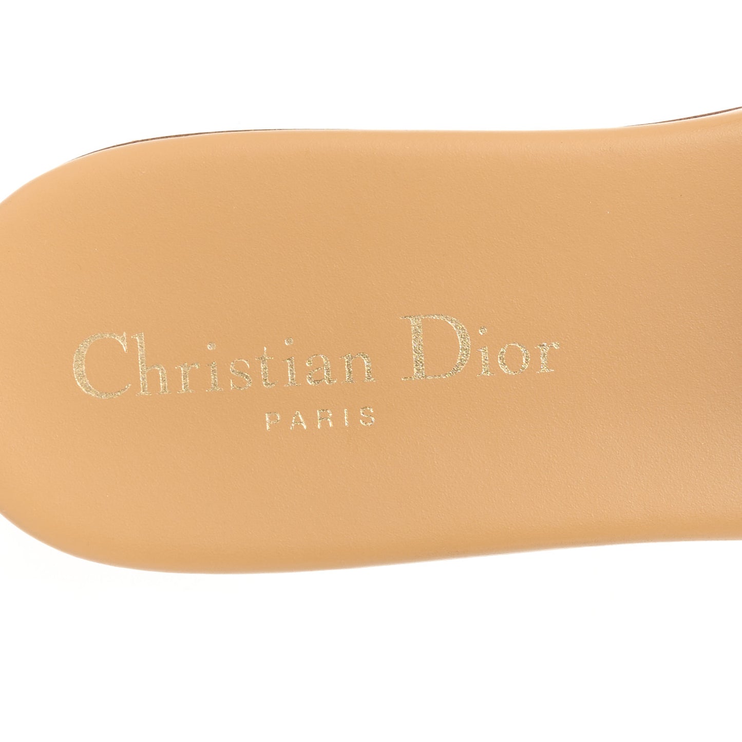 Calfskin D-Club Mule Sandal 40 Natural