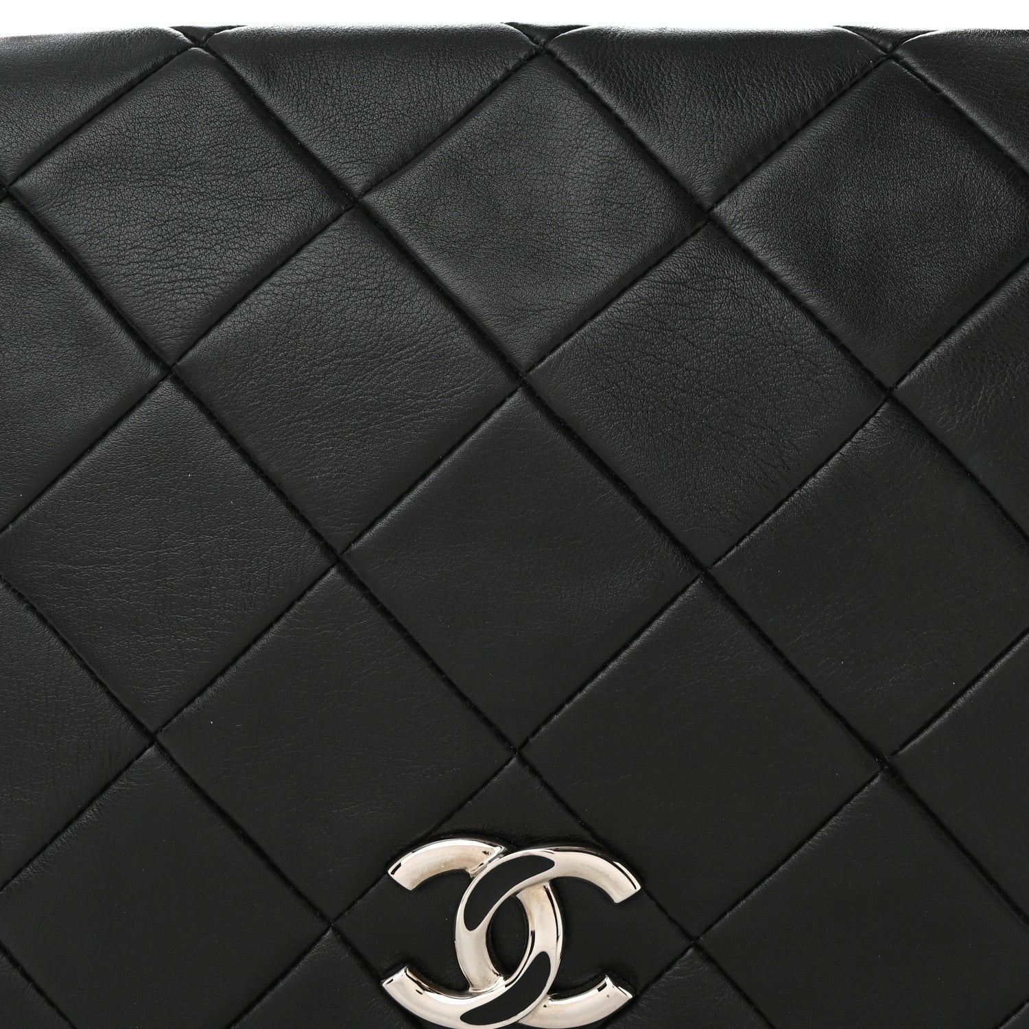 Chanel Lambskin Quilted Enamel CC Pillow Soft Flap Black 8 of 15