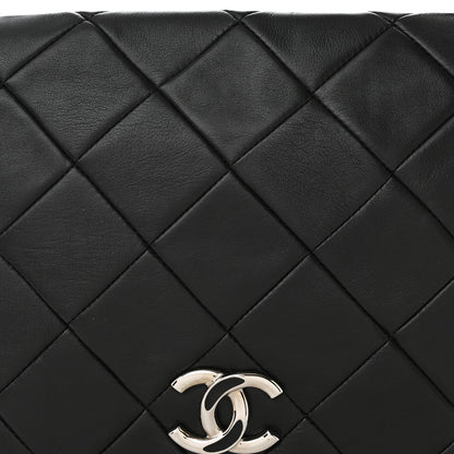 Chanel Lambskin Quilted Enamel CC Pillow Soft Flap Black 8 of 15