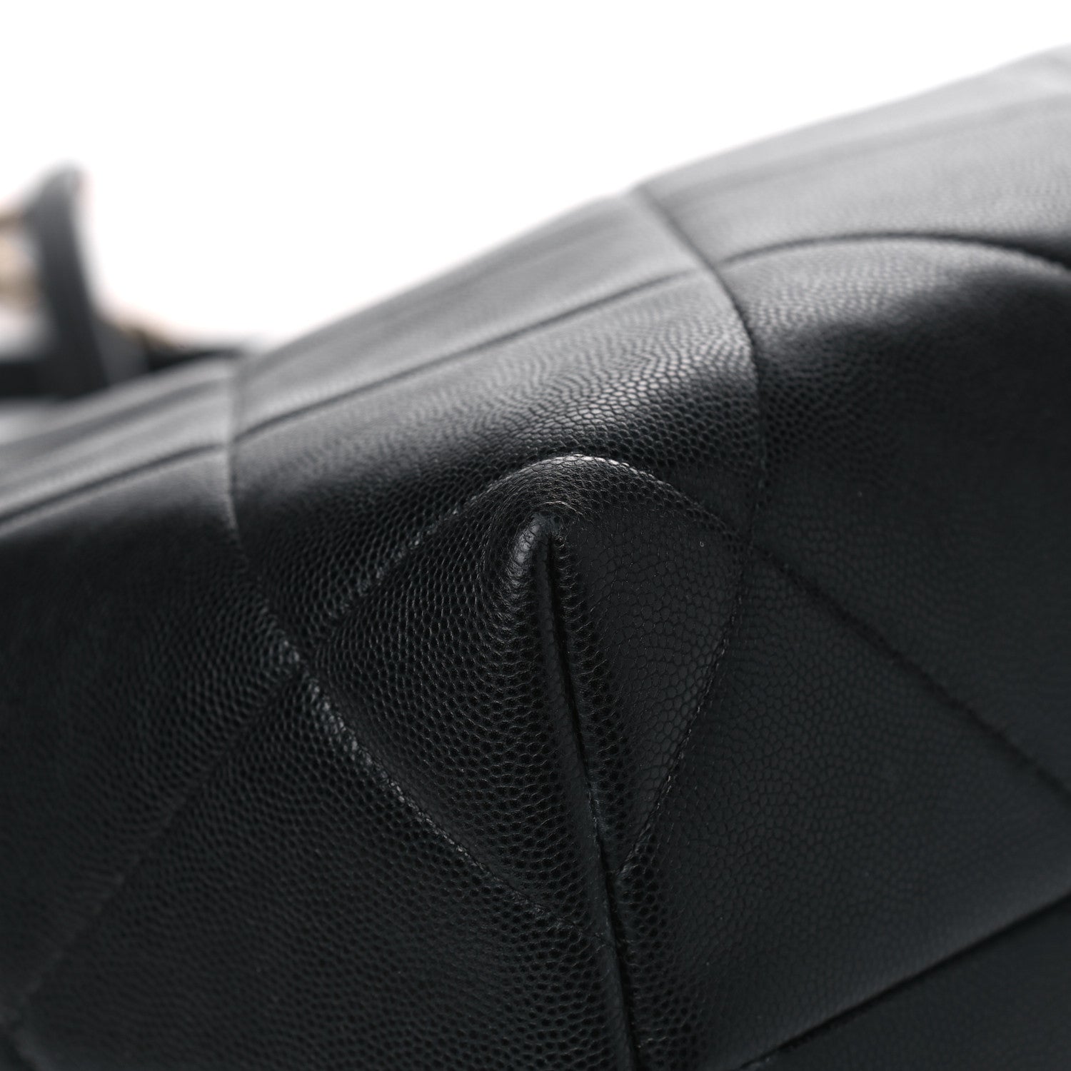 Chanel Caviar Quilted Large A Real Catch Shopping Bag Black 13 of 14