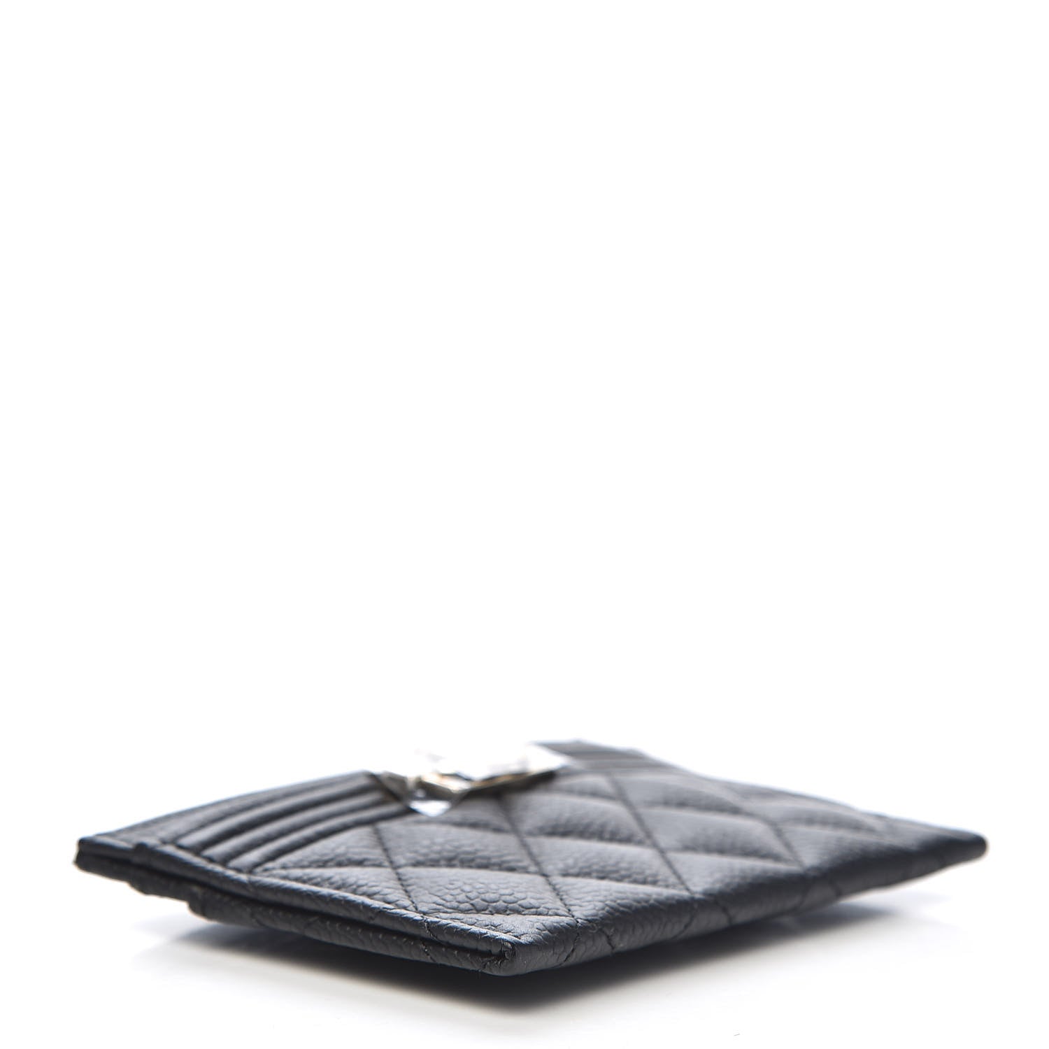 Chanel Caviar Quilted Boy Card Holder Black 4 of 9