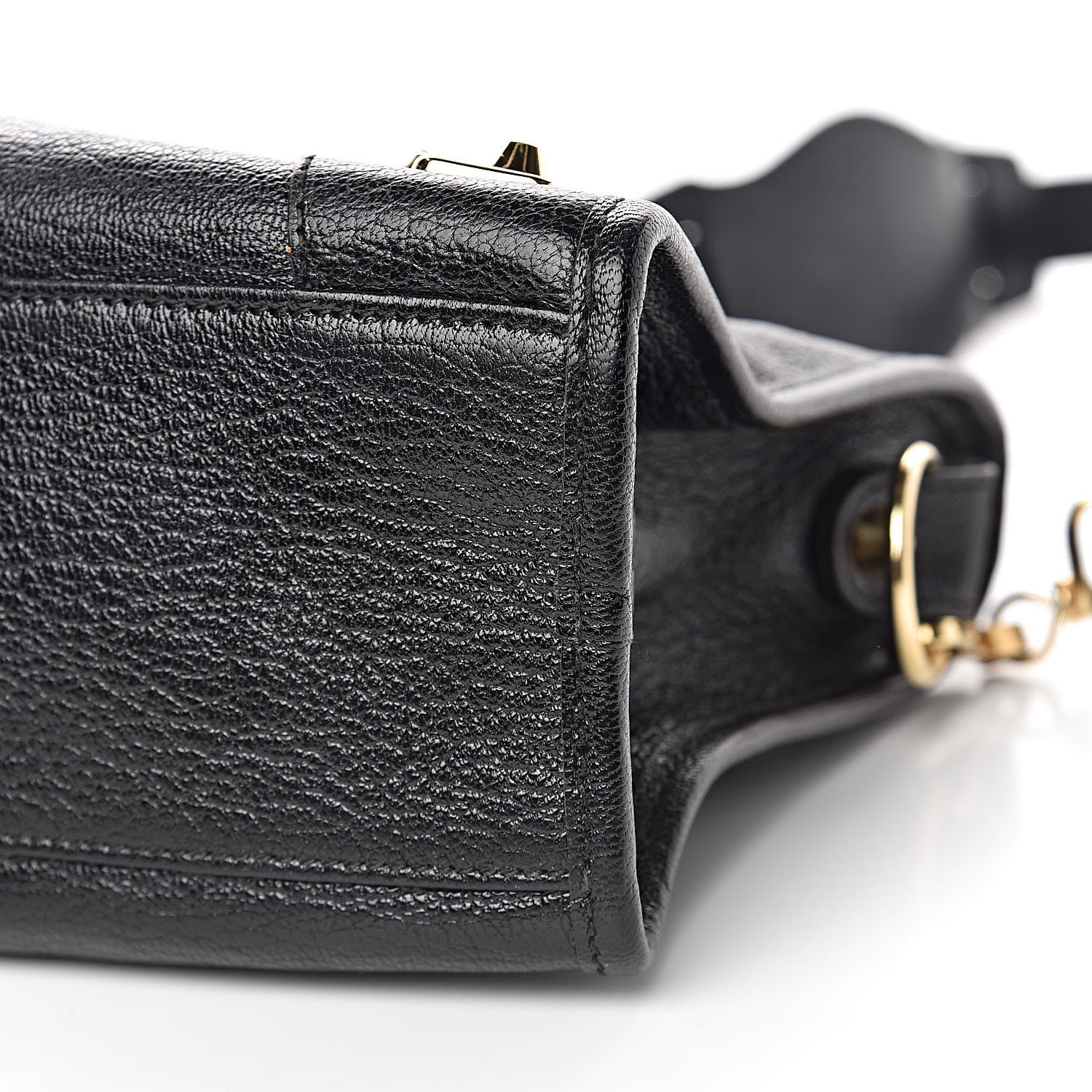Balenciaga Chevre Gold Metallic Edge Hardware S City Black 10 of 10