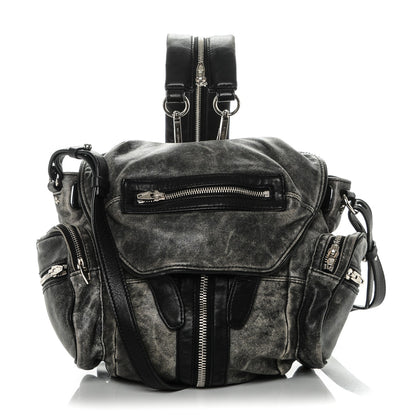 Alexander Wang Calfskin Mini Marti Backpack Washed Grey 188075 – FASHIONPHILE