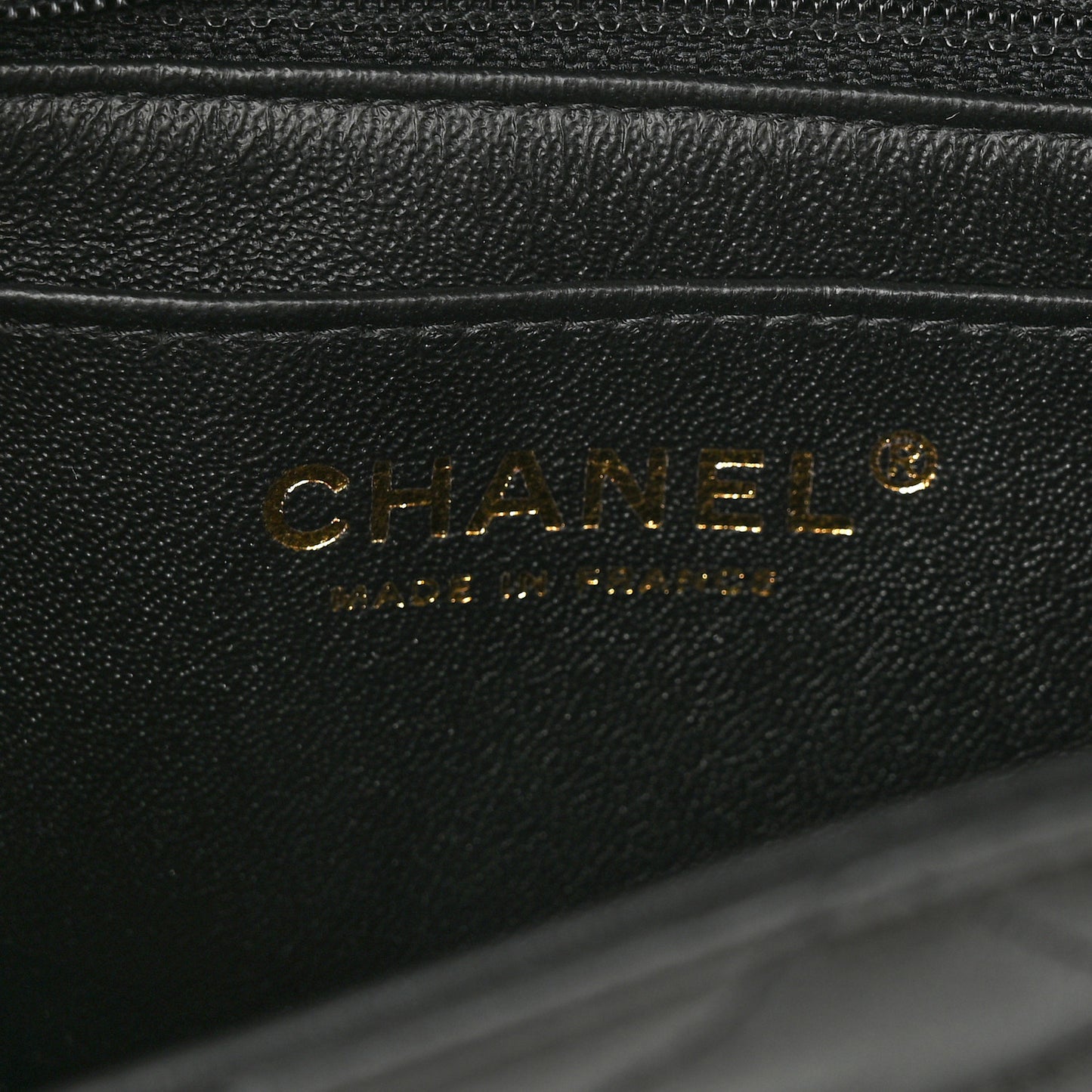 Lambskin Quilted Mini Rectangular Flap Black