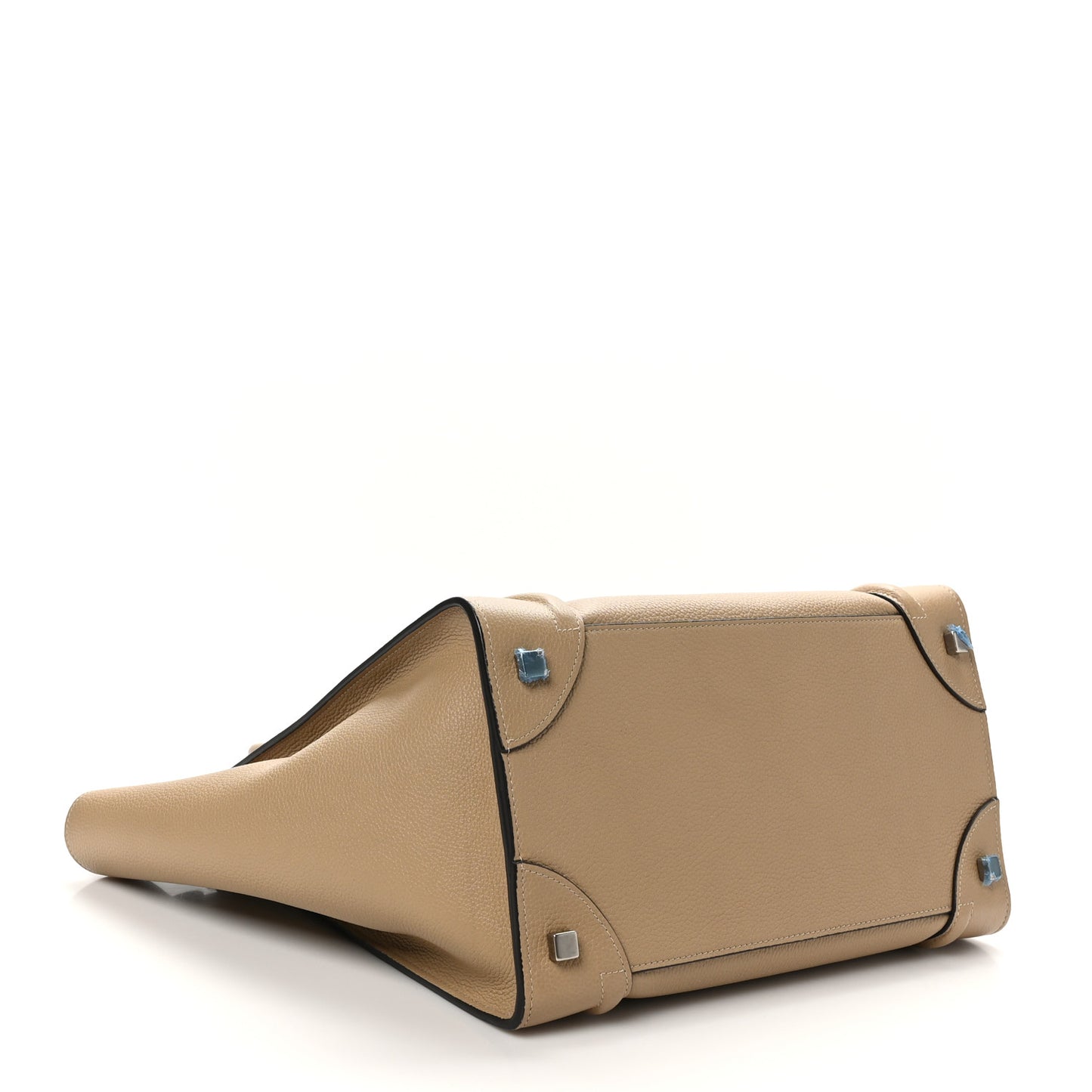 Drummed Calfskin Mini Luggage Dune