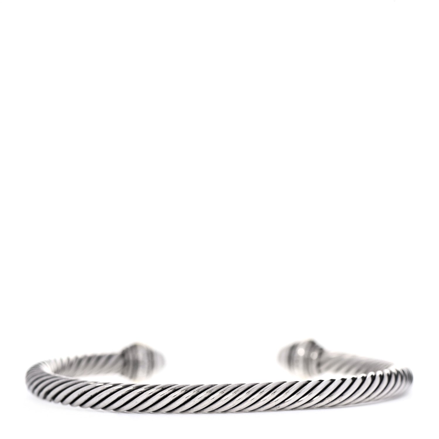 David Yurman Sterling Silver 14K Yellow Gold Pearl 5mm Cable Classics Bracelet 3 of 5