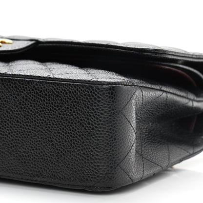 Chanel Caviar Quilted Medium Double Flap Black 10 of 10