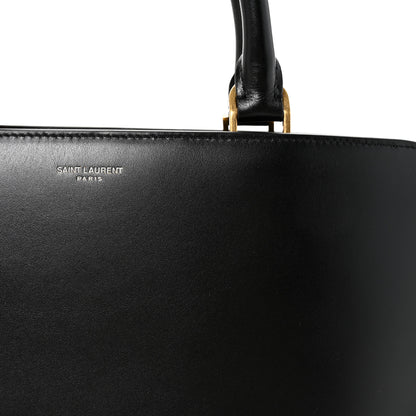 Saint Laurent Calfskin Sac De Jour Duffle Top Handle Black 12 of 17