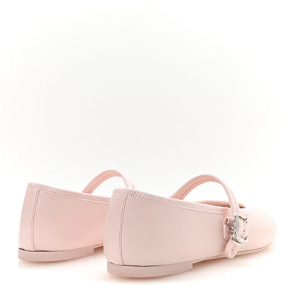 Chanel Lambskin Mary Jane Flats 39.5 Light Pink 5 of 9