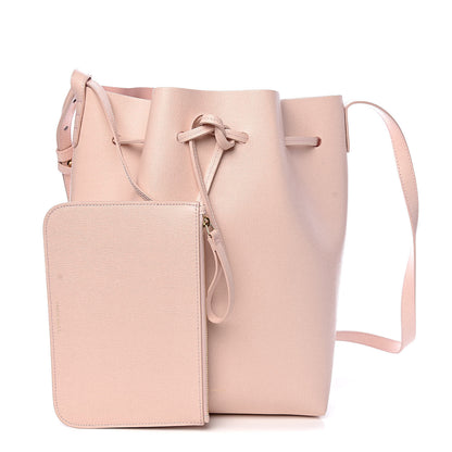 Mansur Gavriel Saffiano Bucket Bag Rosa 3 of 11