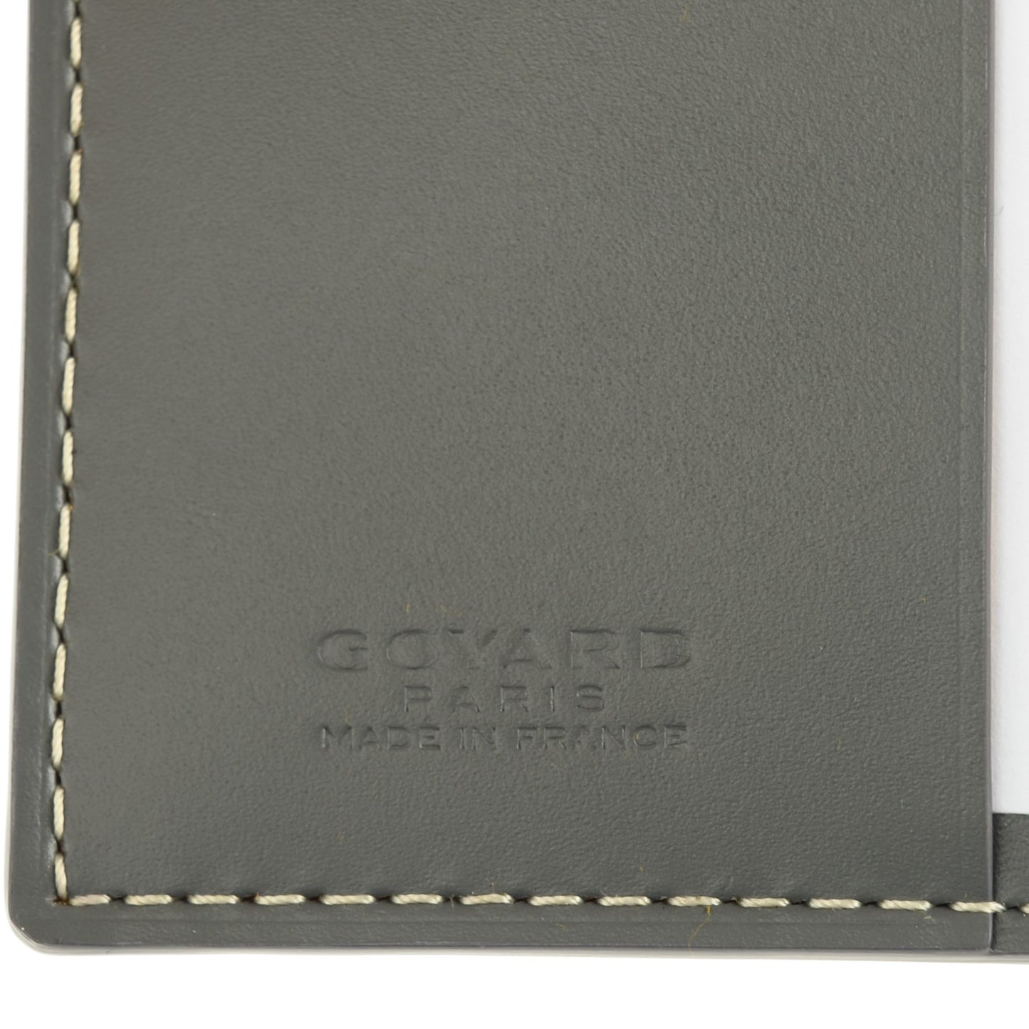 Goyardine Saint Marc Folding Card Case Grey
