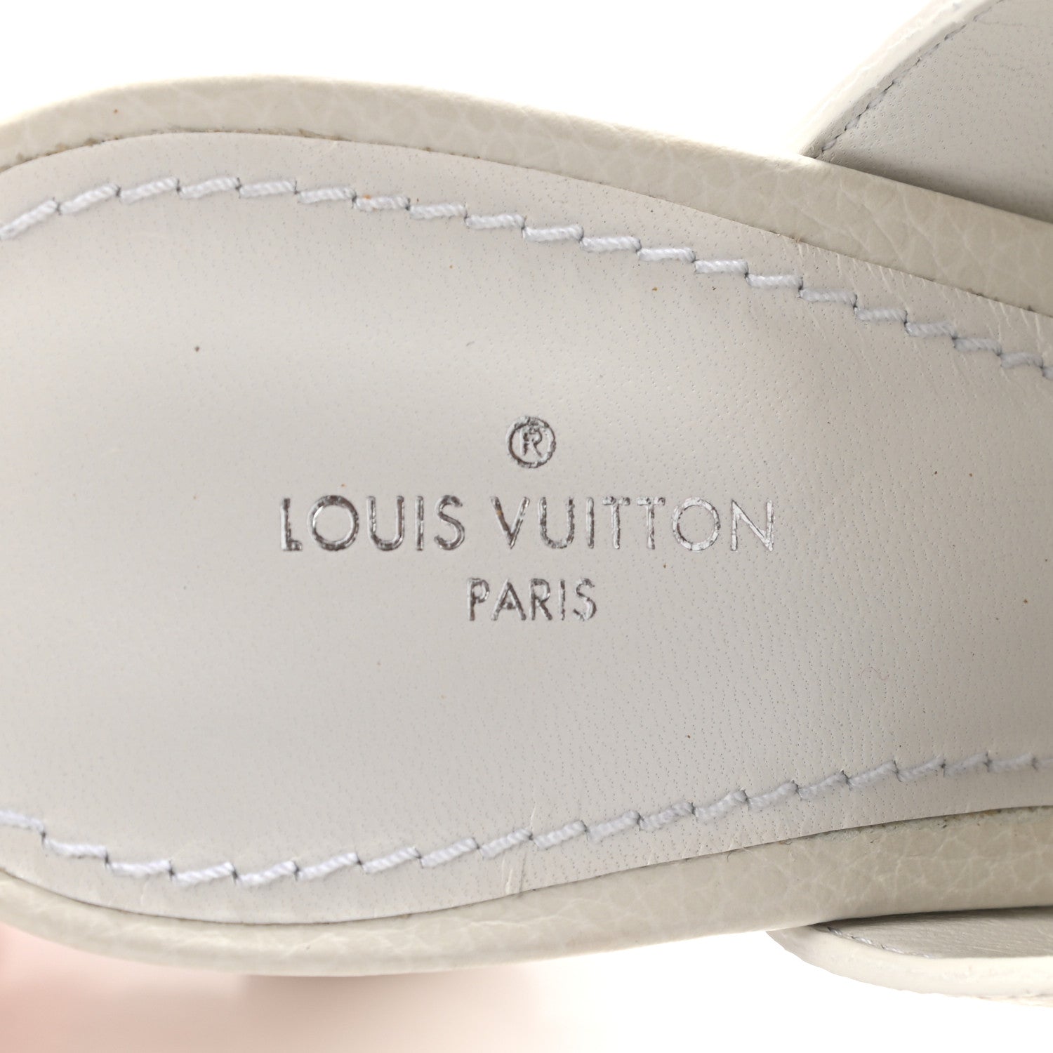 Louis Vuitton Calfskin Indiana Mule 37 White 7 of 13