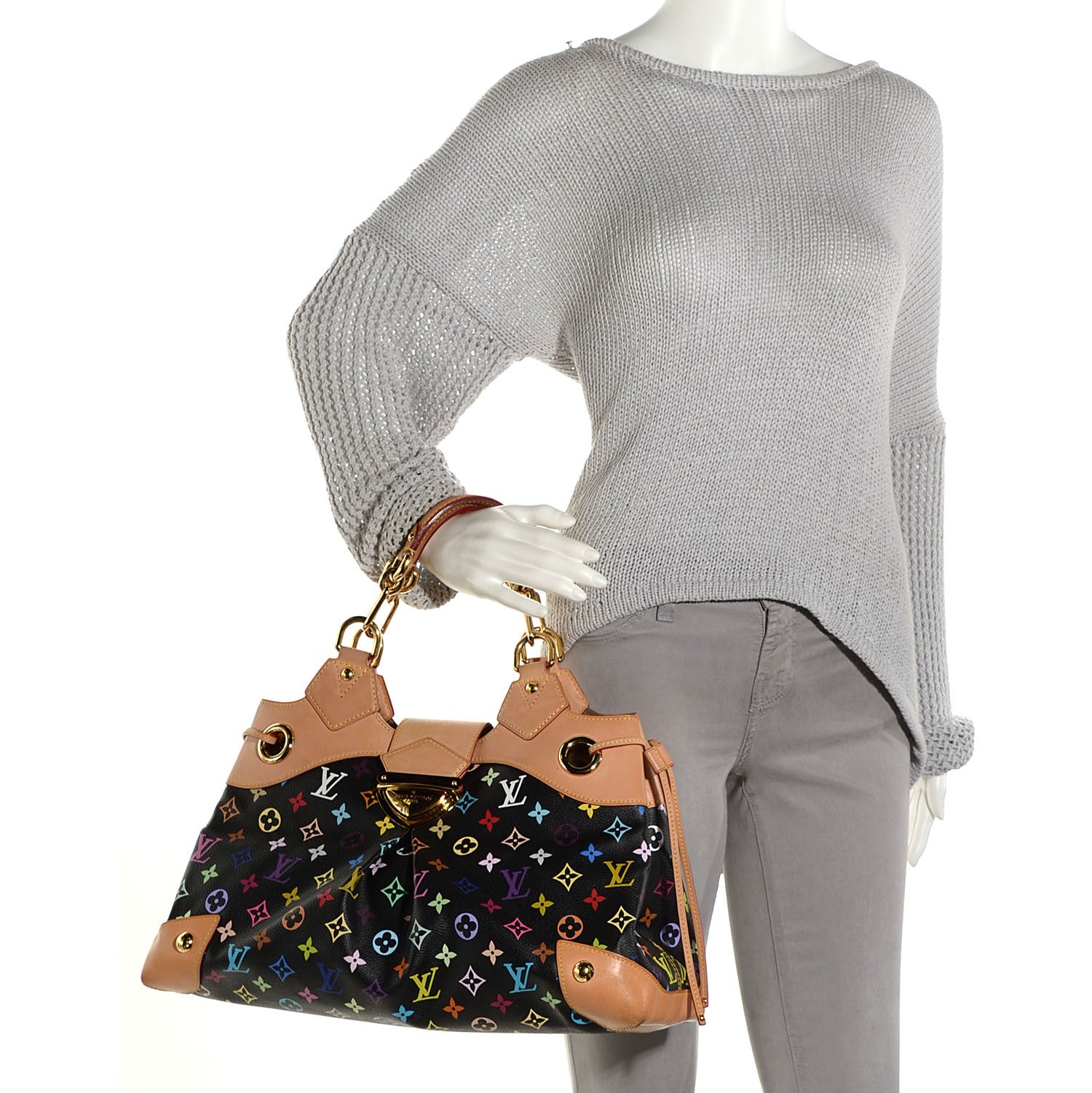 Louis Vuitton Monogram Multicolor Ursula Black 3 of 14