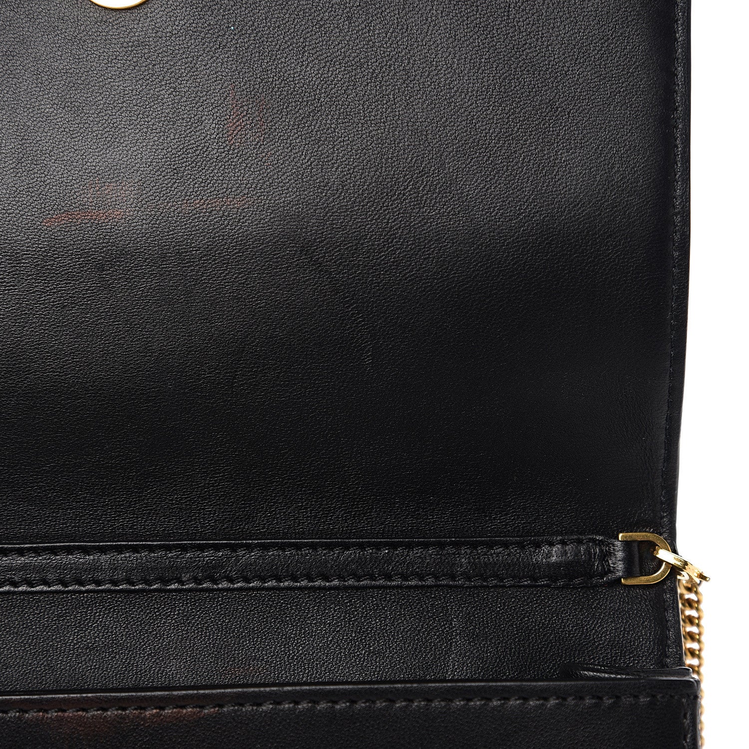 Versace Vitello Studded Palazzo Medusa Evening Clutch Bag Black 11 of 16