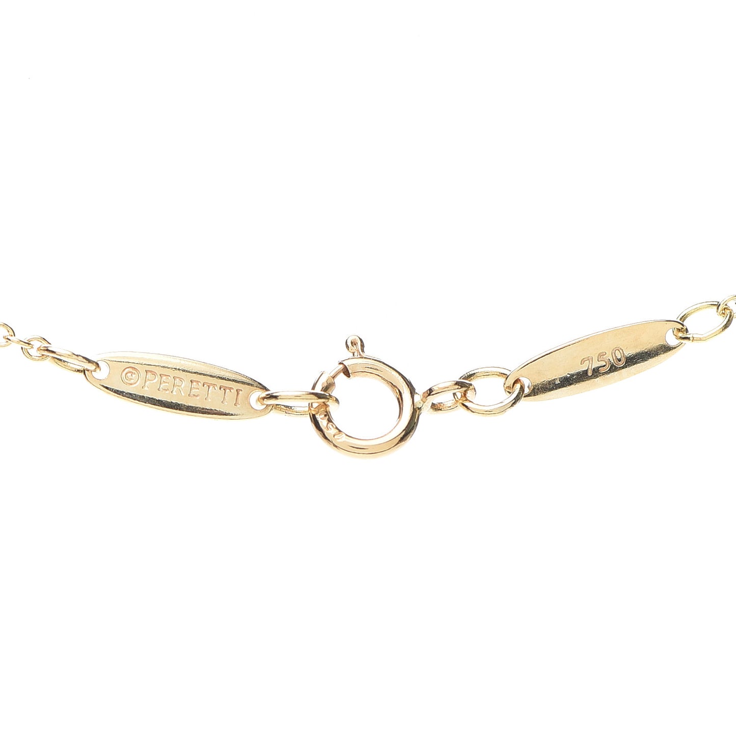 18K Yellow Gold Elsa Peretti Open Wave Necklace