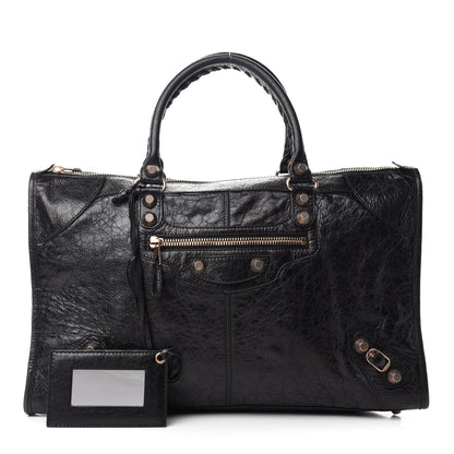 Balenciaga Agneau Giant 12 Rose Gold Hardware Work Black 1 of 10