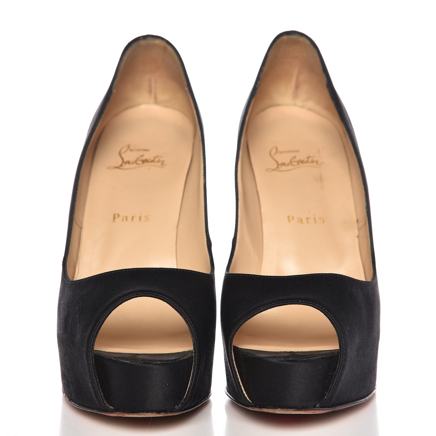 Christian Louboutin Satin Very Prive 120 Pumps 38.5 Black 2 of 9