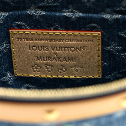 Louis Vuitton LV X TM Monogram Denim Cerises Pochette Accessories Blue 6 of 9