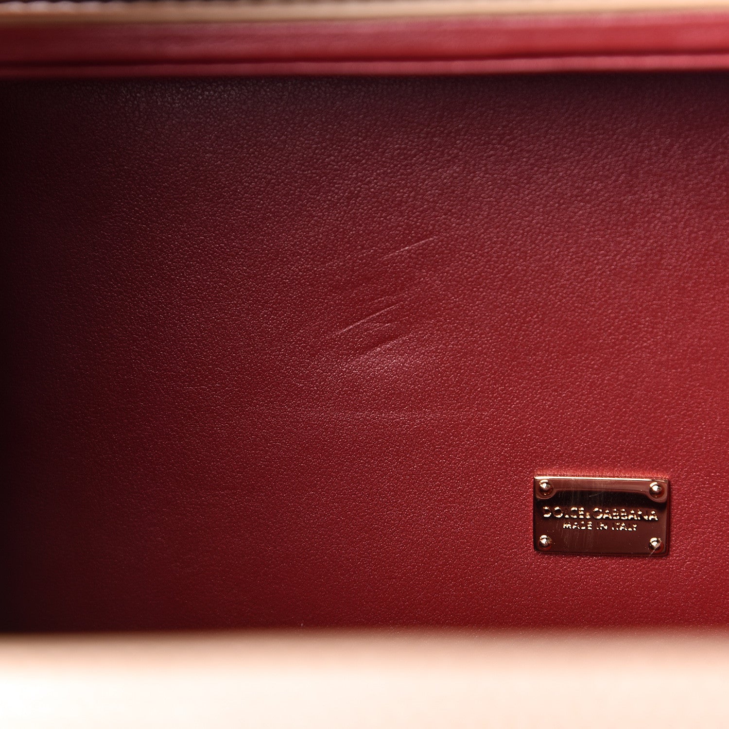 Dolce & Gabbana Lizard Calfskin Embossed Dauphine Tulip Crystal Embellished Box Bag Taupe 10 of 10