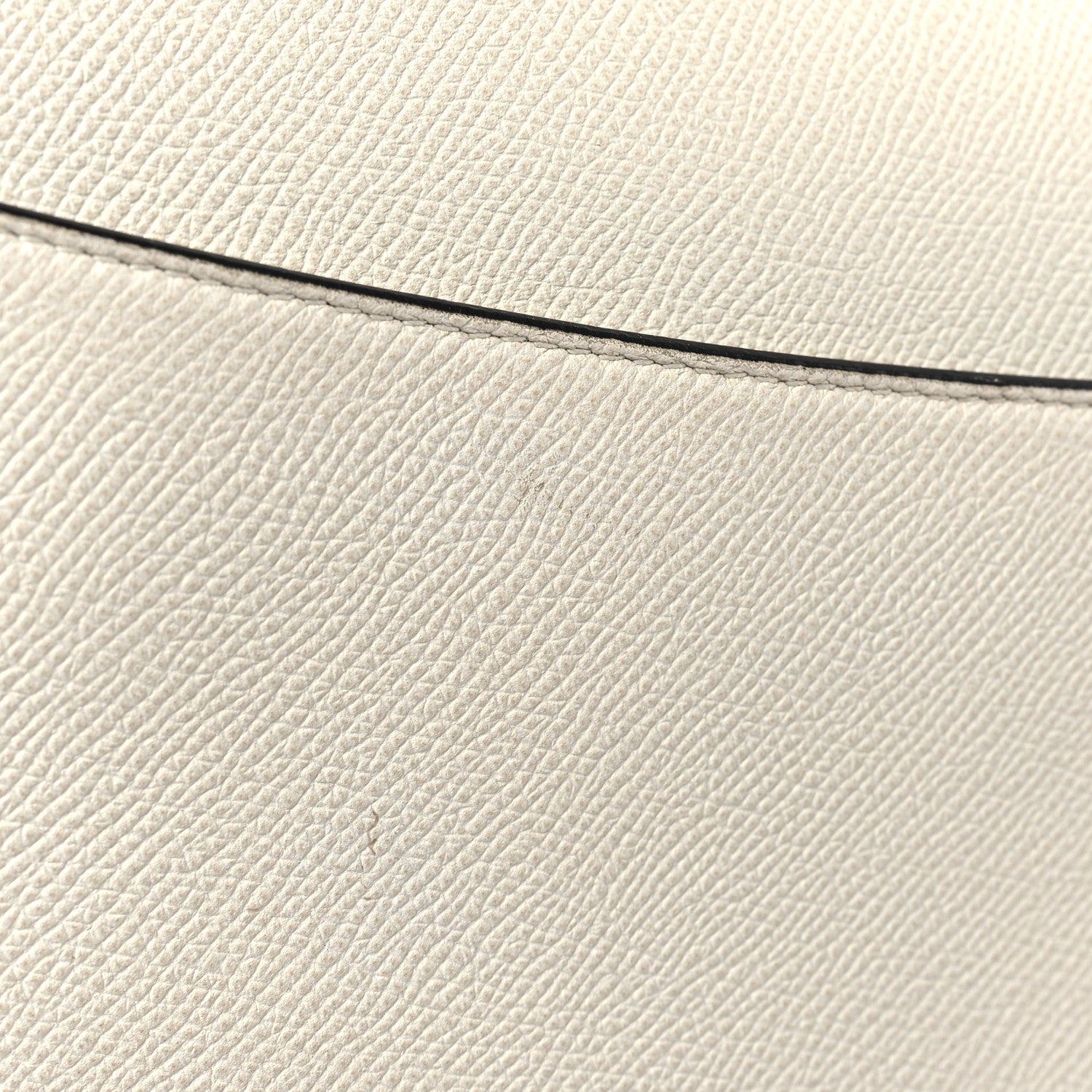 Christian Dior Grained Calfskin Saddle Bag White 11 of 11