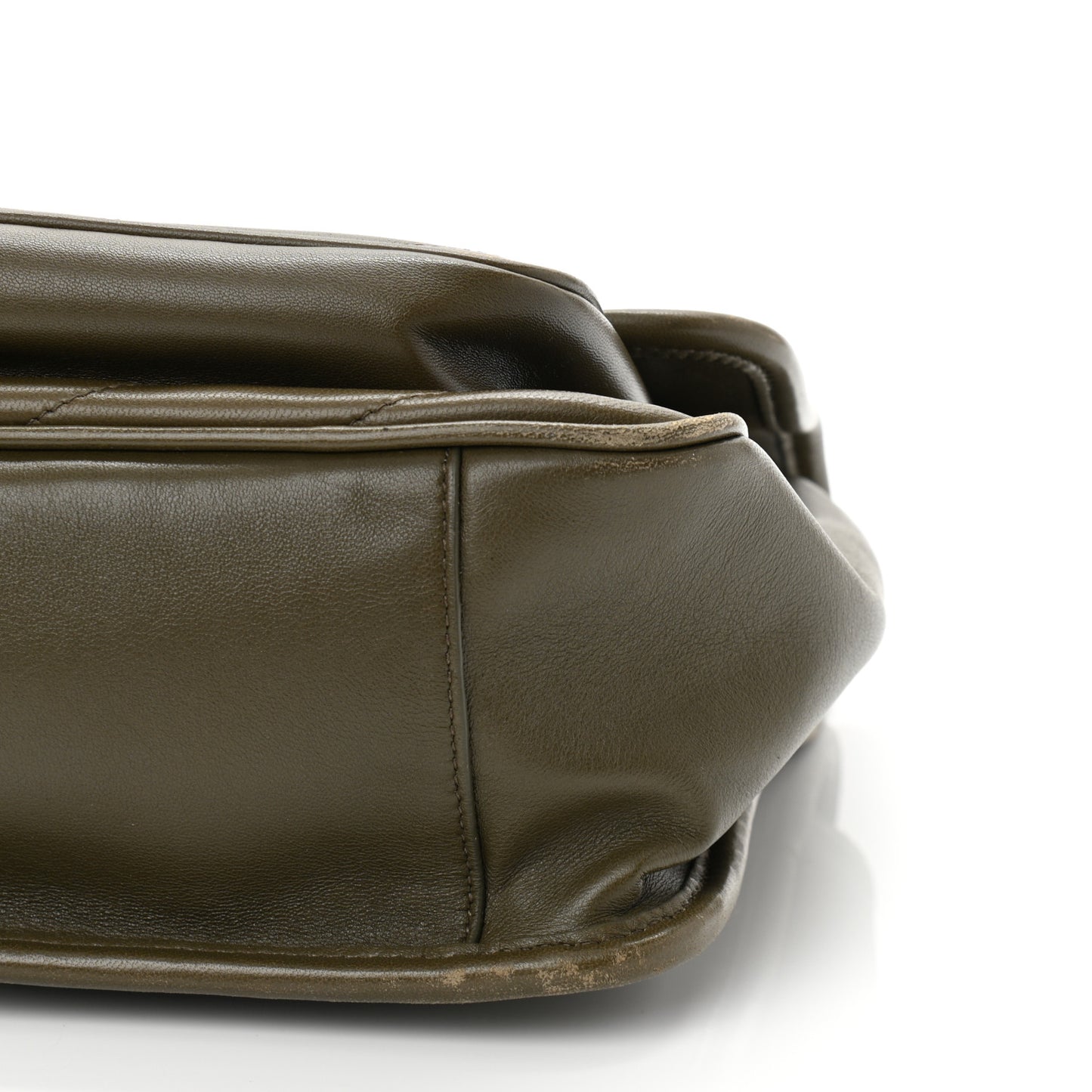Lambskin Matelasse Monogram Medium Niki Chain Satchel Seaweed